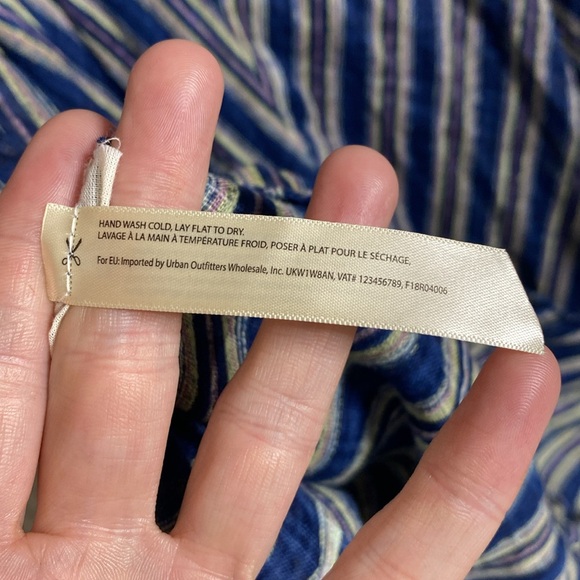 Free People Convertible Giselle Skirt Dress in Blue Women's Large - Picture 4 of 8